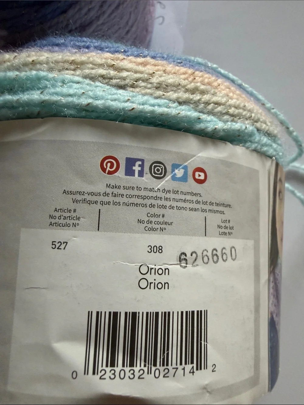 Mandala sparkle yarn